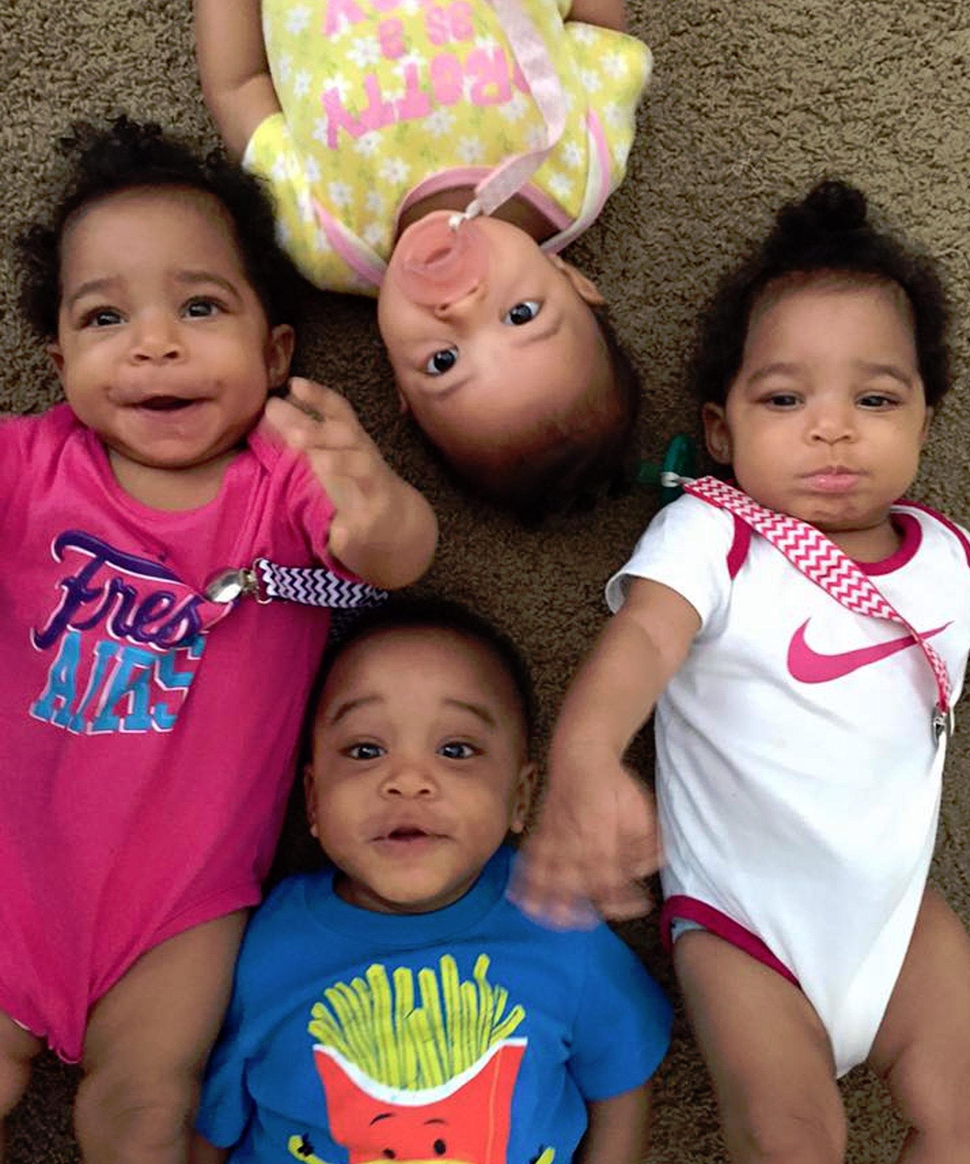 Carlos Morales' quadruplets celebrate first birthday