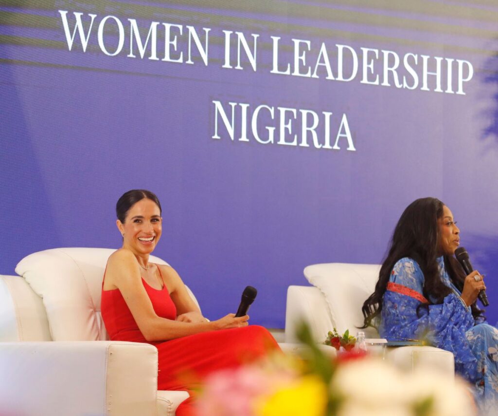 Meghan Markle at the Women in Leadership event in Nigeria.