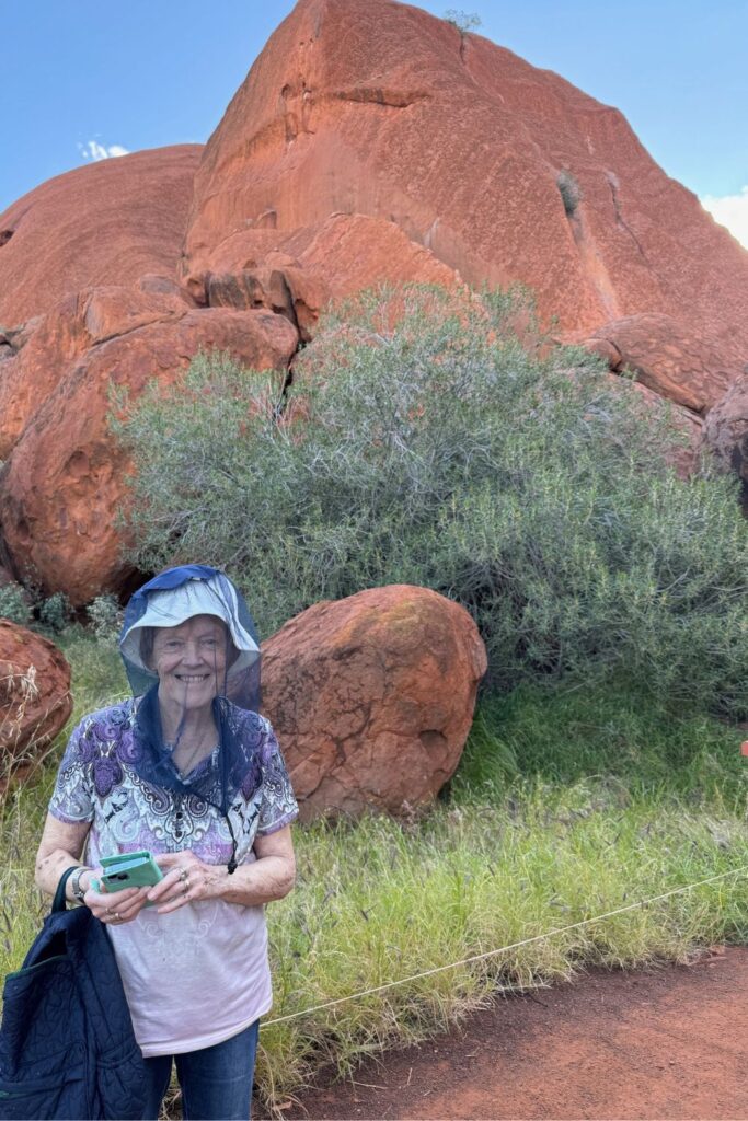 Woman at Uluru 