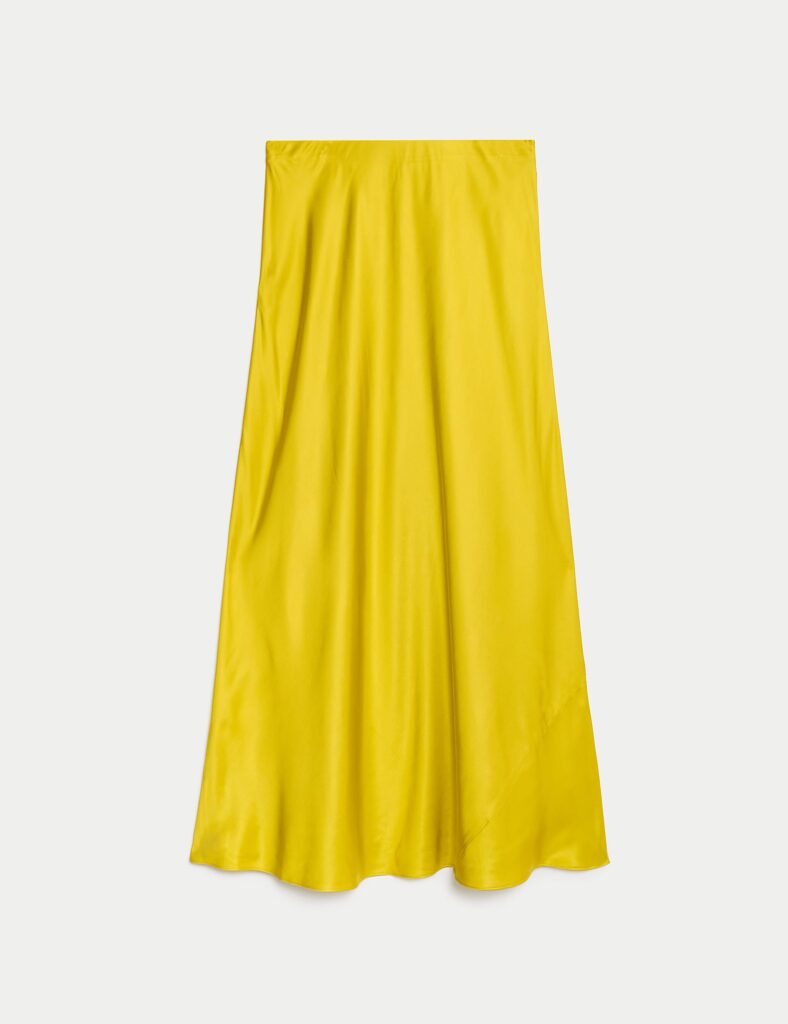 Bold yellow skirt option from Marks & Spencer