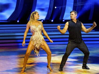 AFL champion Shane Crawford pushed himself on Dancing With The Stars with dance partner Ash-Leigh Hunter.