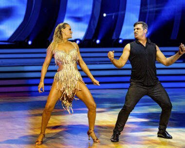 AFL champion Shane Crawford pushed himself on Dancing With The Stars with dance partner Ash-Leigh Hunter.