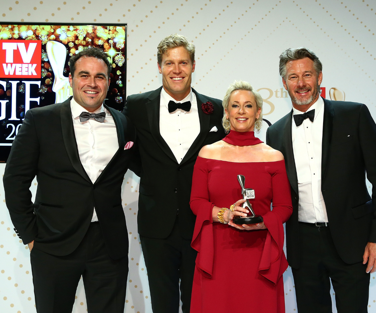 The Living Room cast at the logies. 