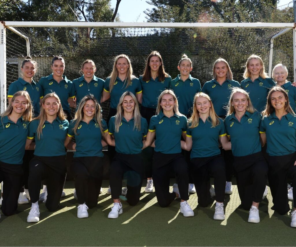 The Australian women's hockey team - the Hockeyroos - competing at the Paris 2024 Olympic Games.