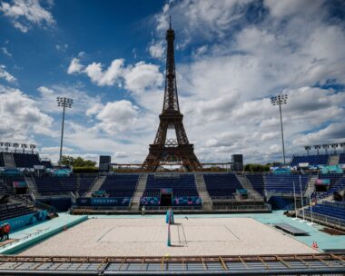 Paris 2024 Olympic Games venues are beautiful like this one with the Eiffel Tower as the backdrop