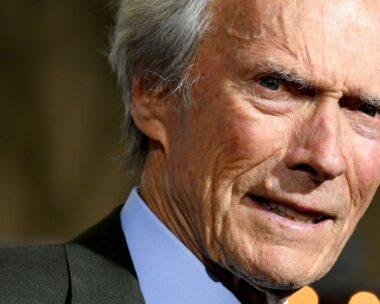 Clint Eastwood looks old and upset