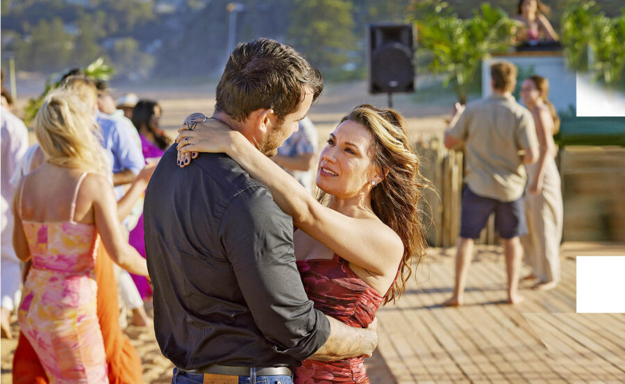 Cash and Eden are engaged at the beach in Home And Away.