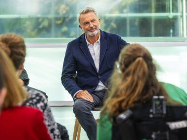 Actor Sam Neill fields fabulous questions on ‘The Assembly’