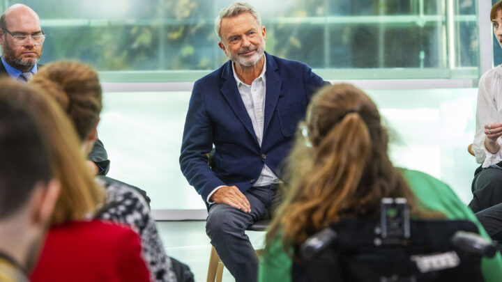 Actor Sam Neill fields fabulous questions on ‘The Assembly’