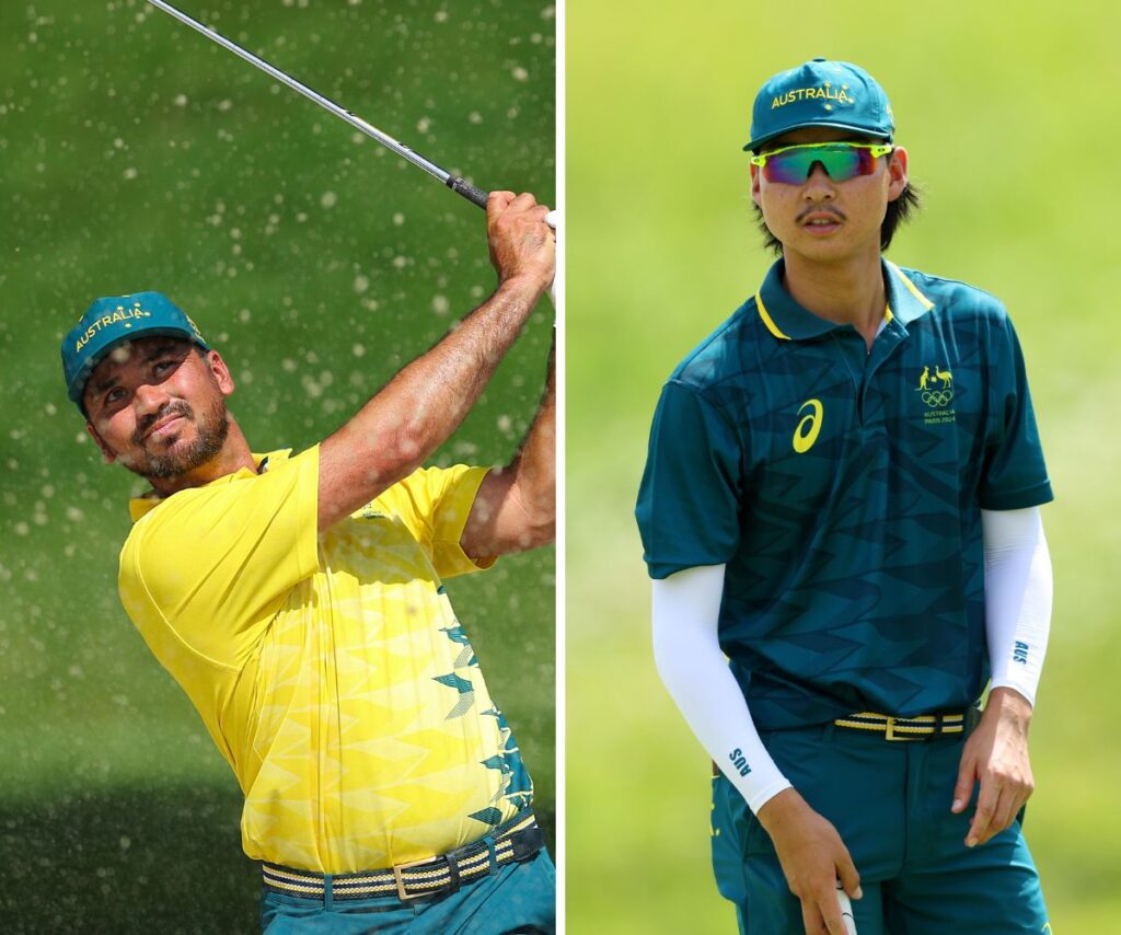 Jason Day (left) and Min Woo Lee (right) are Australia's male golfers at the Olympics in 2024.