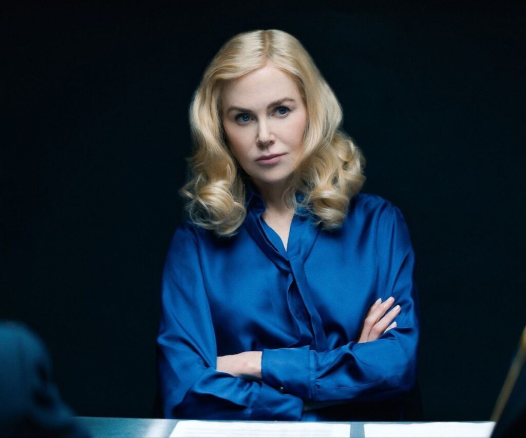 Nicole Kidman portrays Greer Winbury in The Perfect Couple.