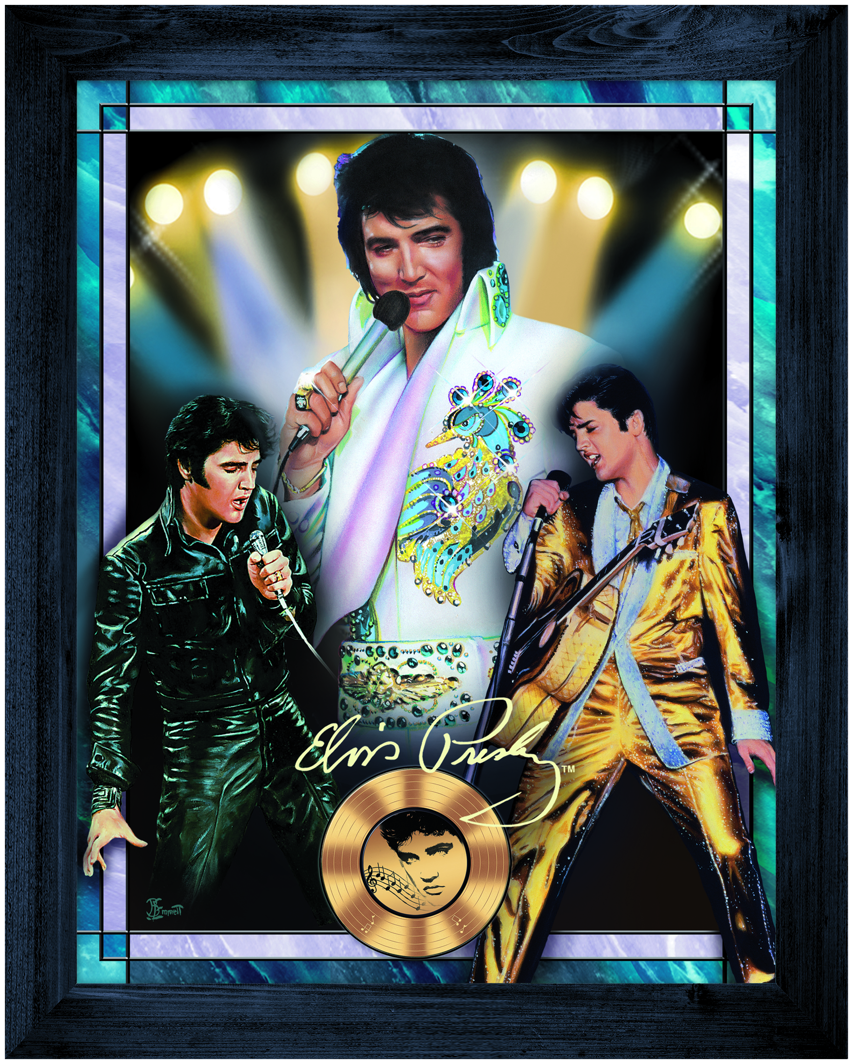 Bradford Exchange Elvis Rockin' Through the Decades Wall Decor