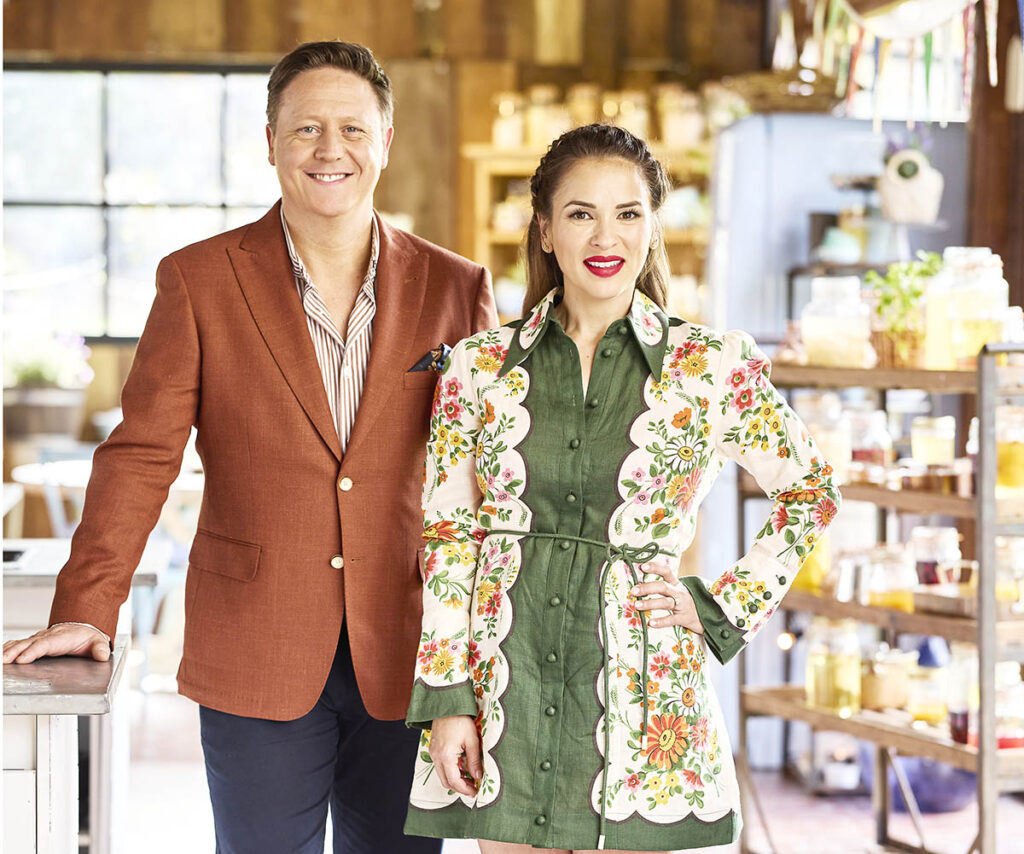 Darren Purchese and Rachel Khoo on The Great Australian Bake Off.