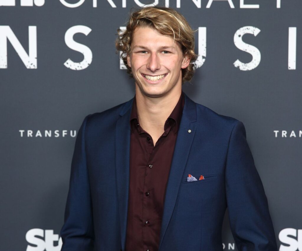 Australian diver Sam Fricker smiling.