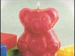 Teddy bear candles