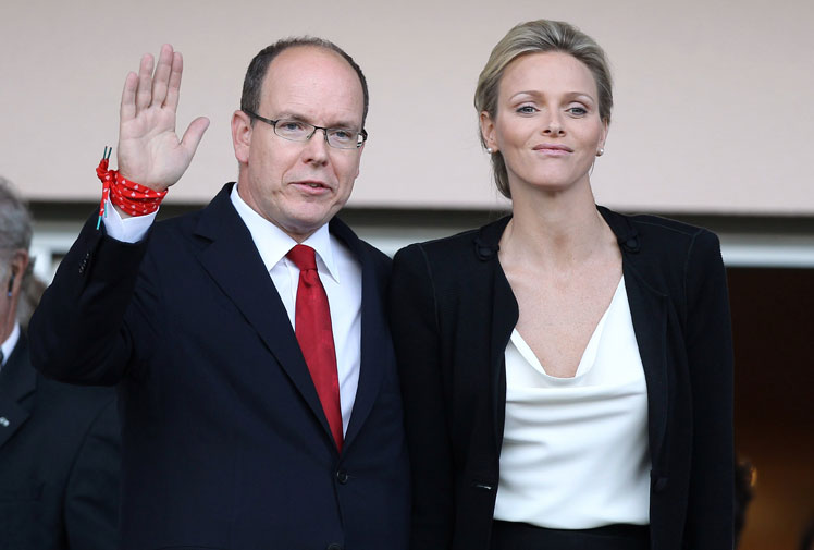 The sad face of Monaco's Princess Charlene