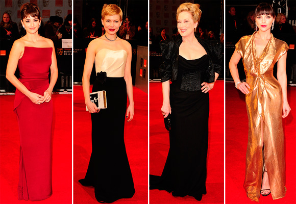 BAFTAs red carpet 2012