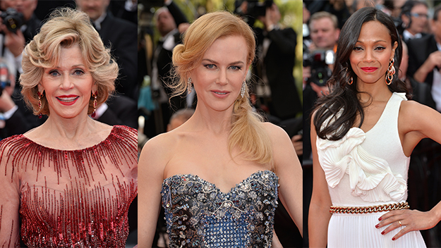Jane Fonda, Nicole Kidman, Zoe Saldana
