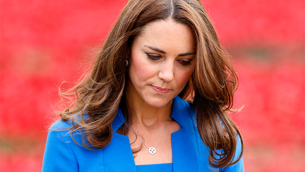 Kate Middleton sad