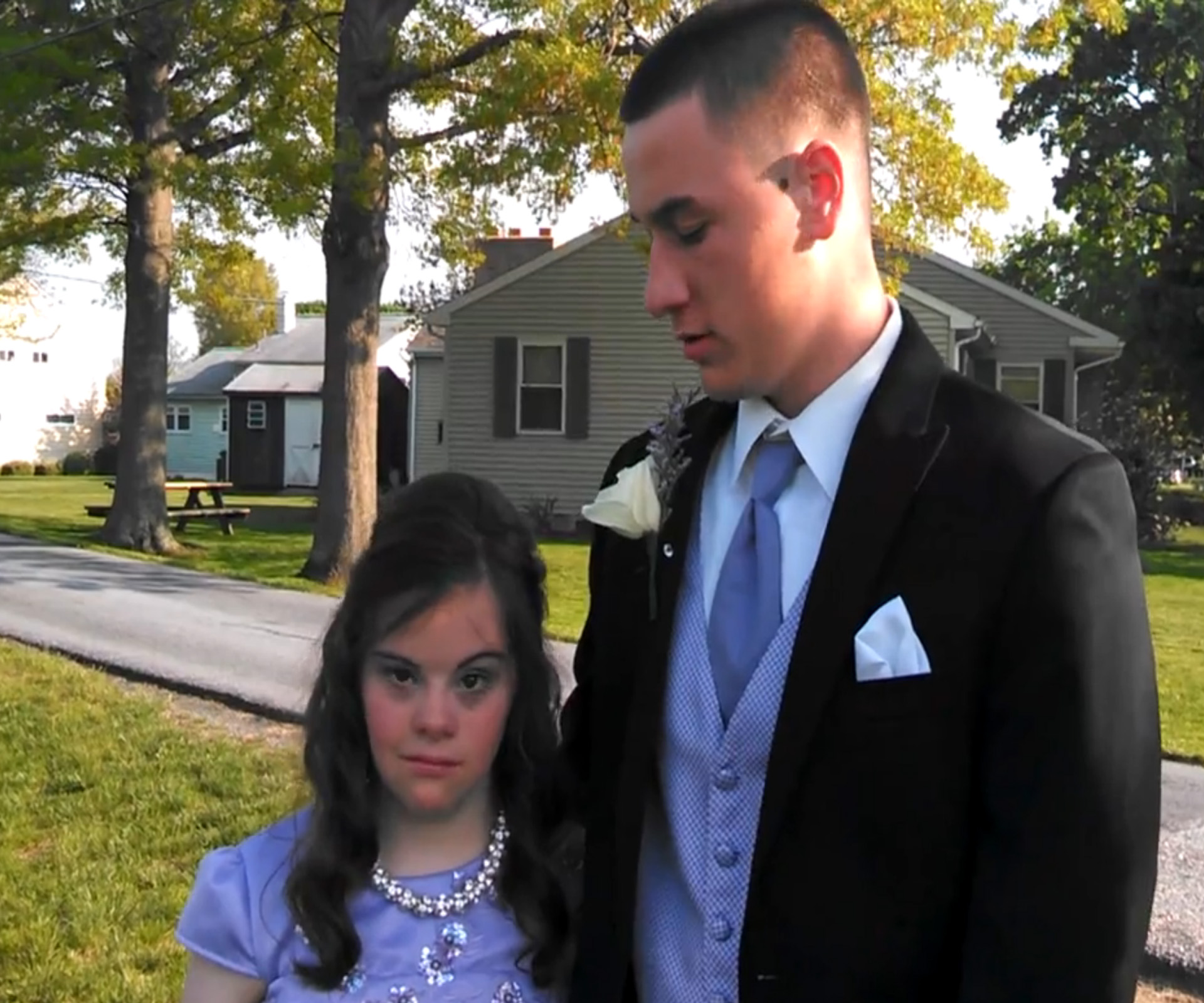 Teen takes friend with Down syndrome to prom