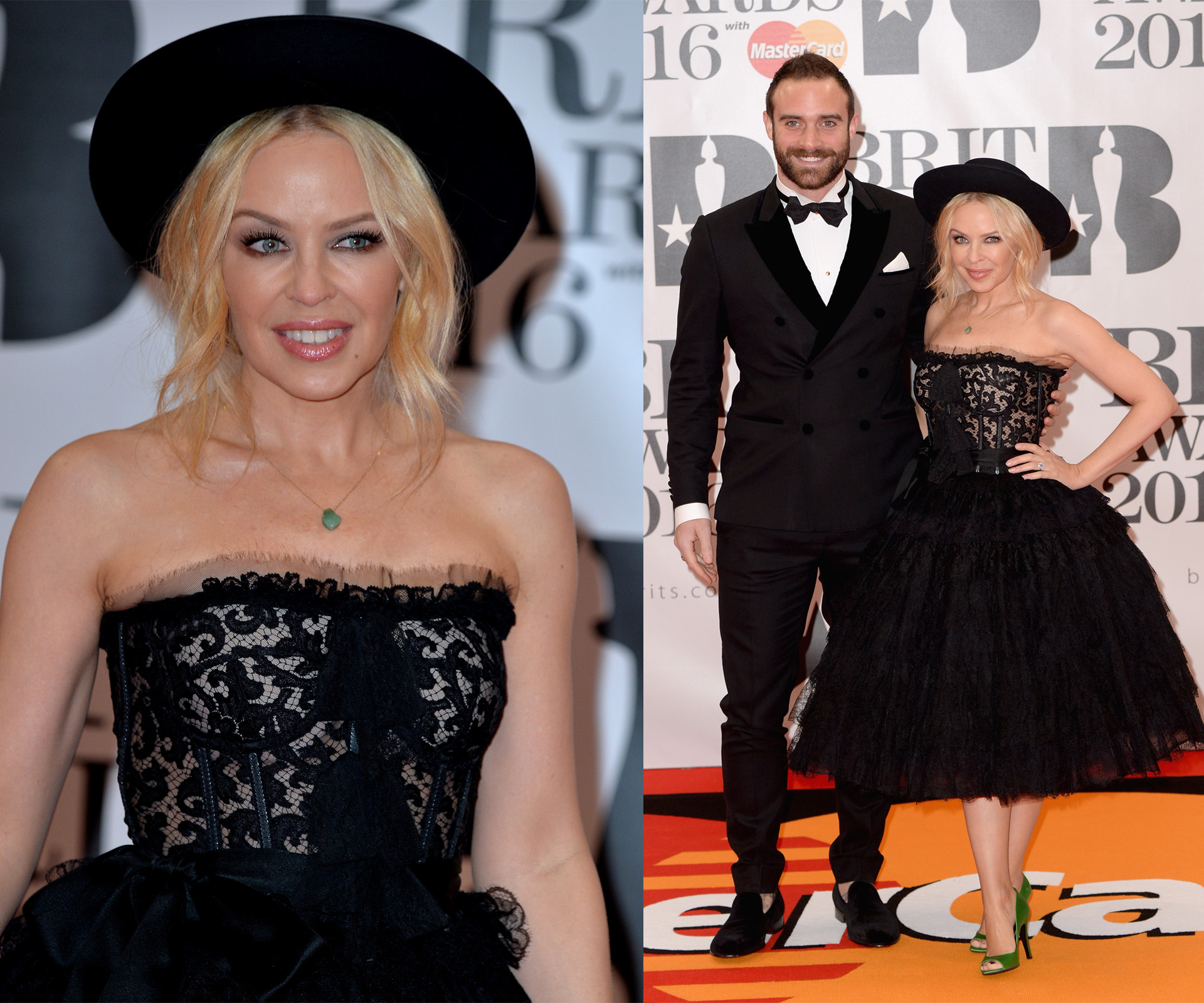 Kylie Minogue, Adele, Rihanna on the BRIT Awards red carpet