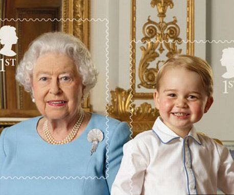 Someone face-swapped the Queen & Prince George