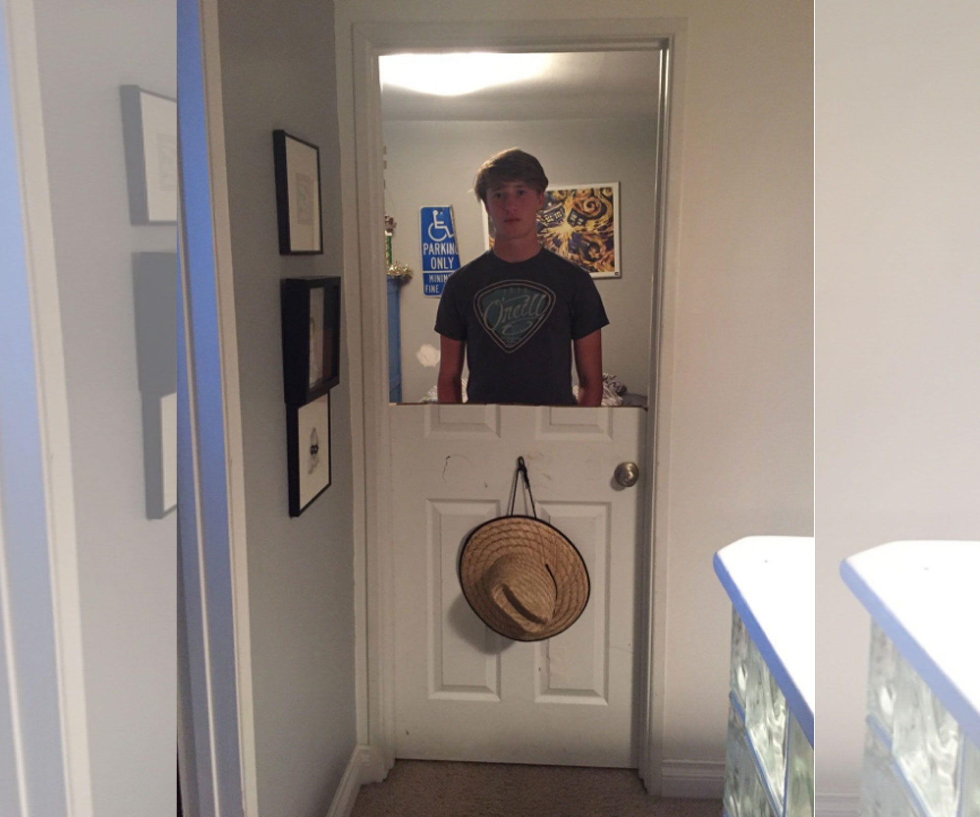 Parents find an ingenious way to punish this door-slamming teenager