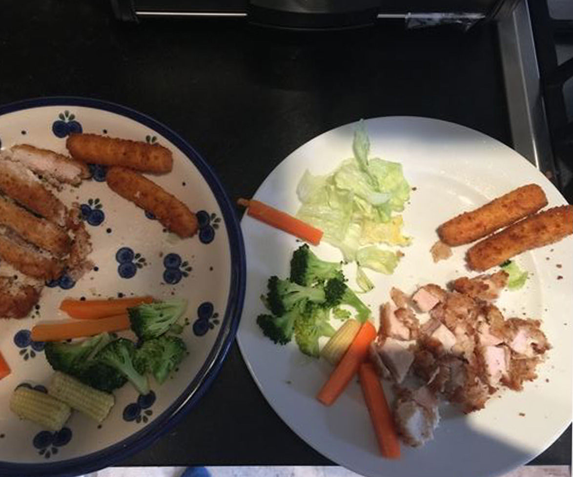 Woman challenges mother-in-law's judgement that her kids' meal portions are too big.