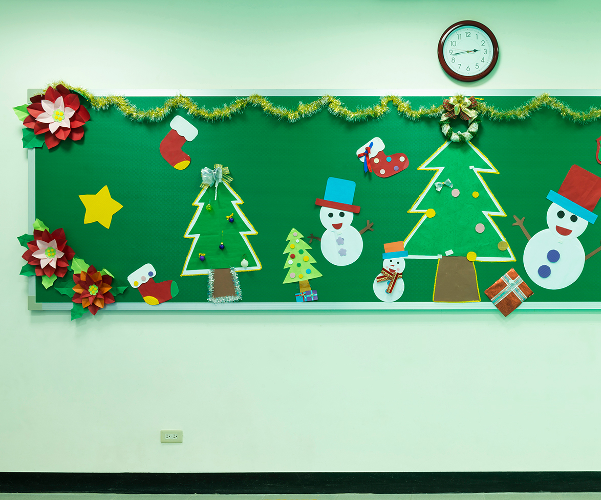 Christmas school classroom