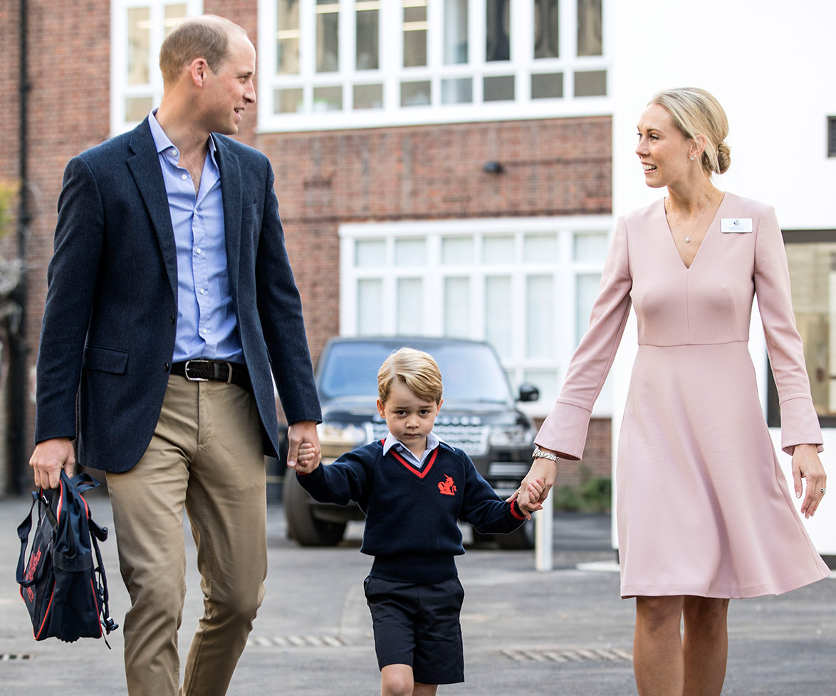 Prince George's first day of school