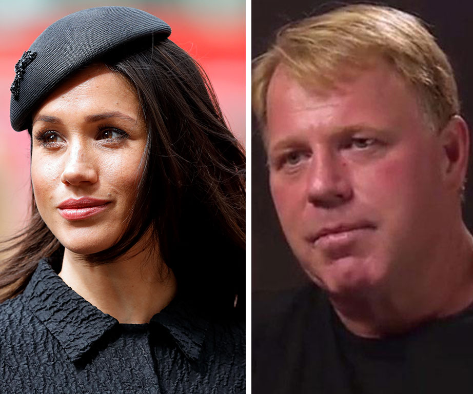 Meghan Markle and Thomas Markle Jr.