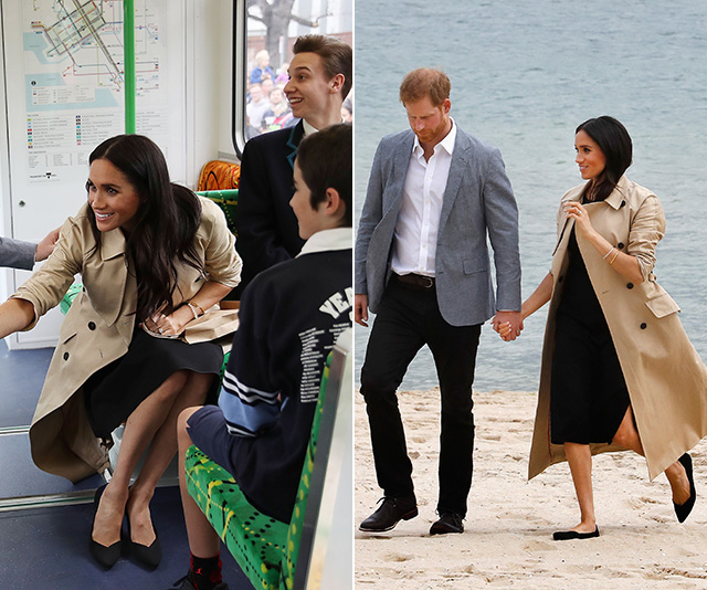 Duchess Meghan talks baby names while riding a Melbourne tram