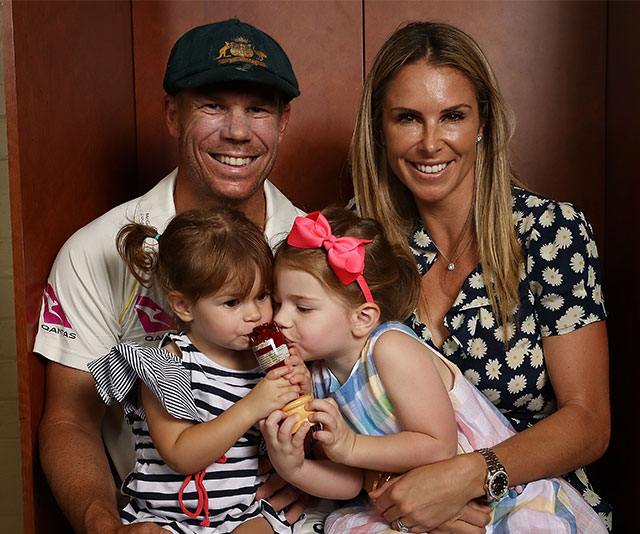 Candice and David Warner