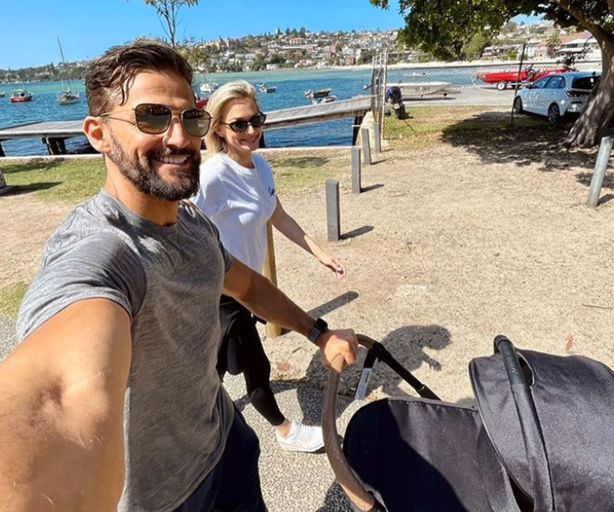 Tim Robards and Anna Heinrich mark a special milestone with their baby daughter Elle