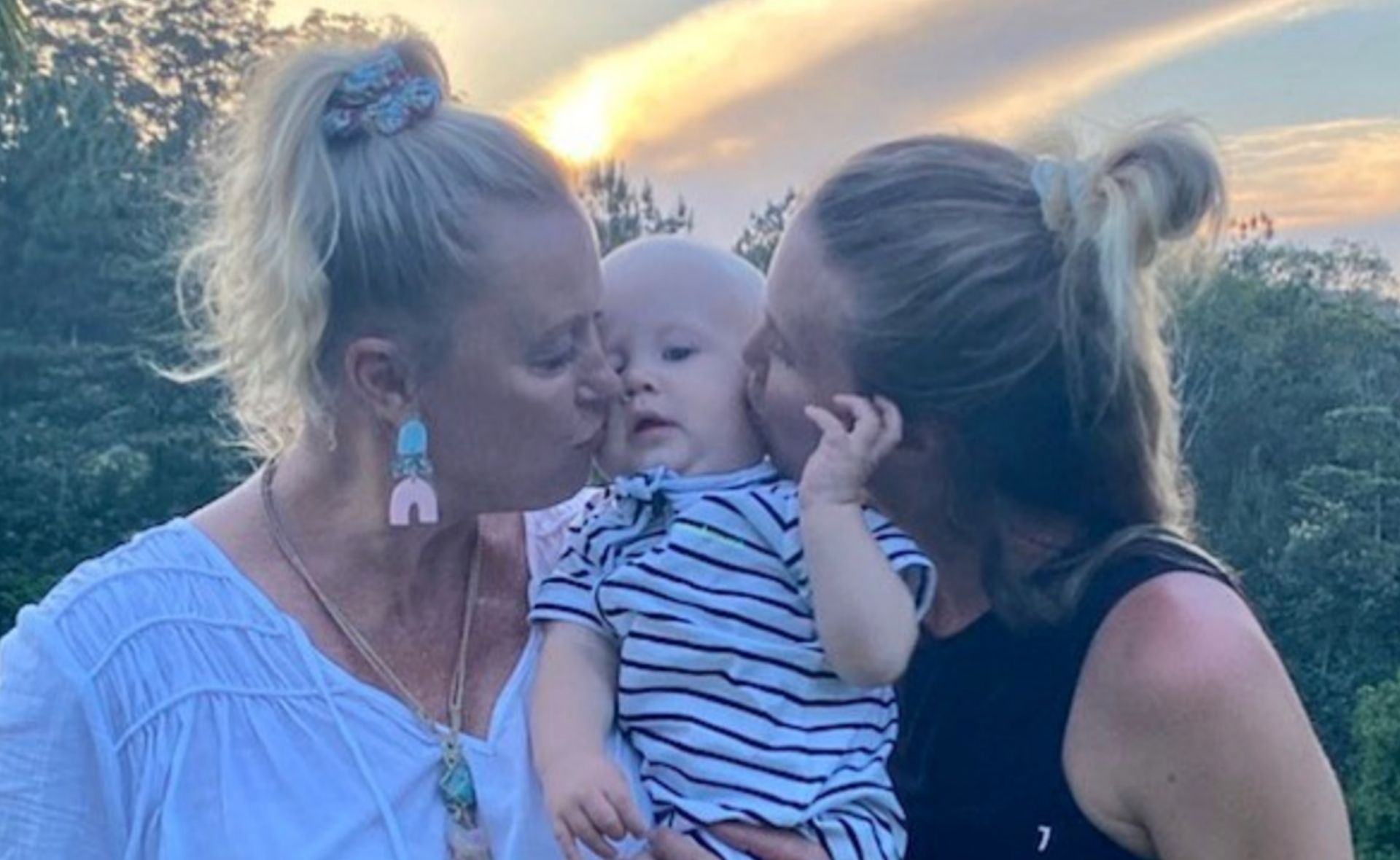 Taking after Grannie! Lisa Curry’s grandson Taj makes a splash as he starts his swimming lessons