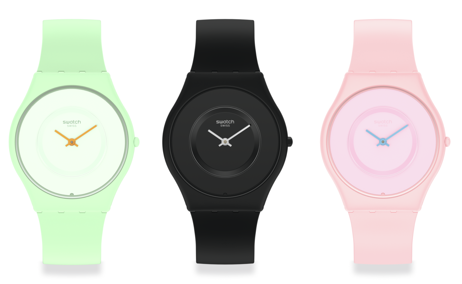 A colour for every mood: Introducing the ultra-thin classic Swatch SKIN in BIOCERAMIC