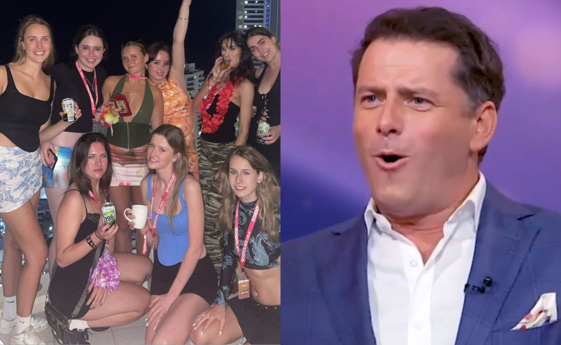 Karl Stefanovic’s daughter Willow attends Schoolies