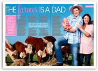 The farmer is a dad