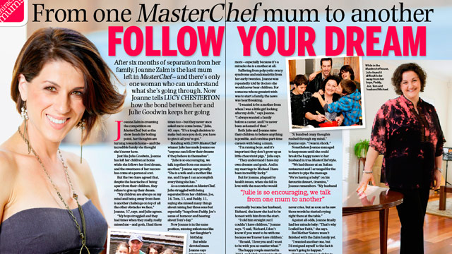 From one MasterChef mum to another