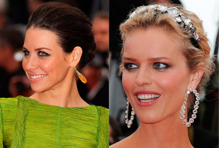 Cannes red carpet hair styles