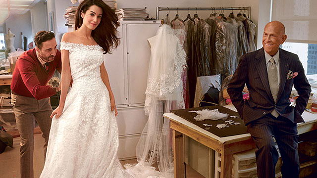 Behind the scenes A glimpse at Amal s bridal gown fitting