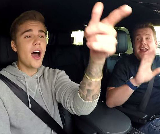 Justin Bieber on The Late Late Show with James Cordon