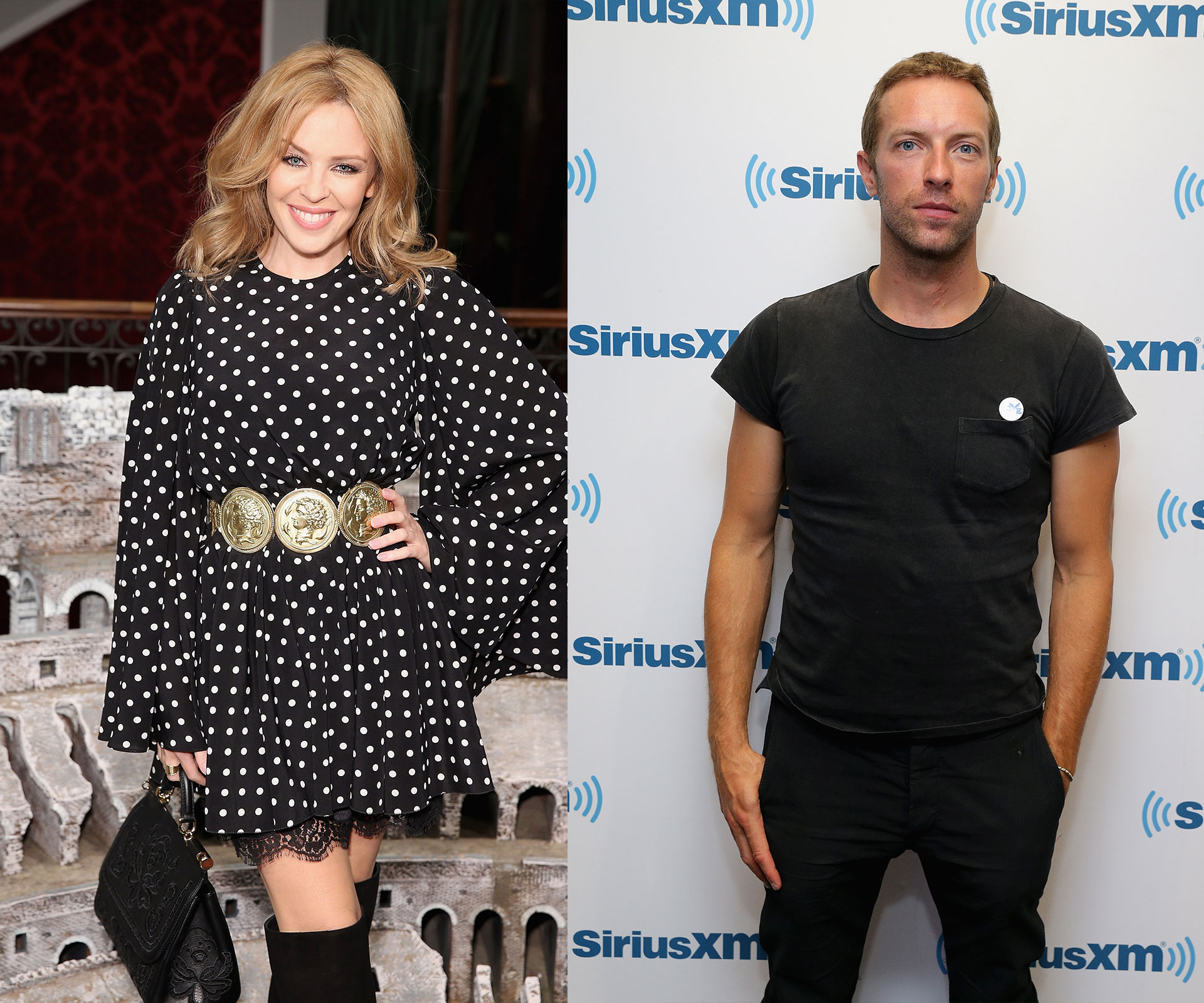 Kylie Minogue and Chris Martin