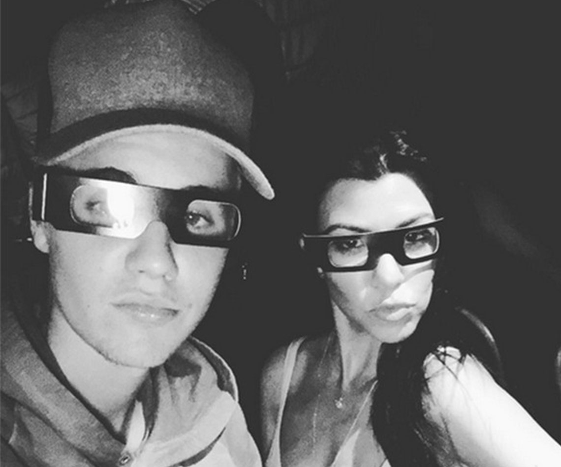 Kourtney Kardashian and Justin Bieber