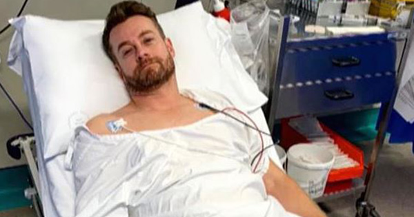 Grant Denyer rushed to hospital with back injury