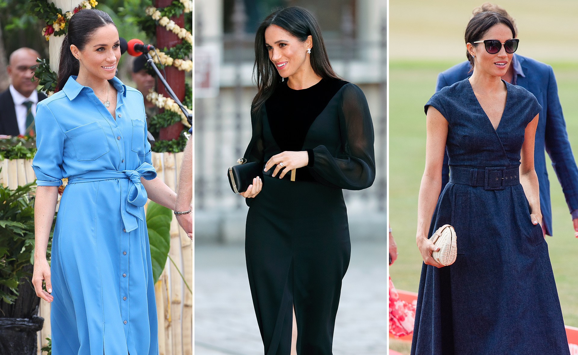 Duchess Meghan's best moments in 2021's hot trend of midi dresses